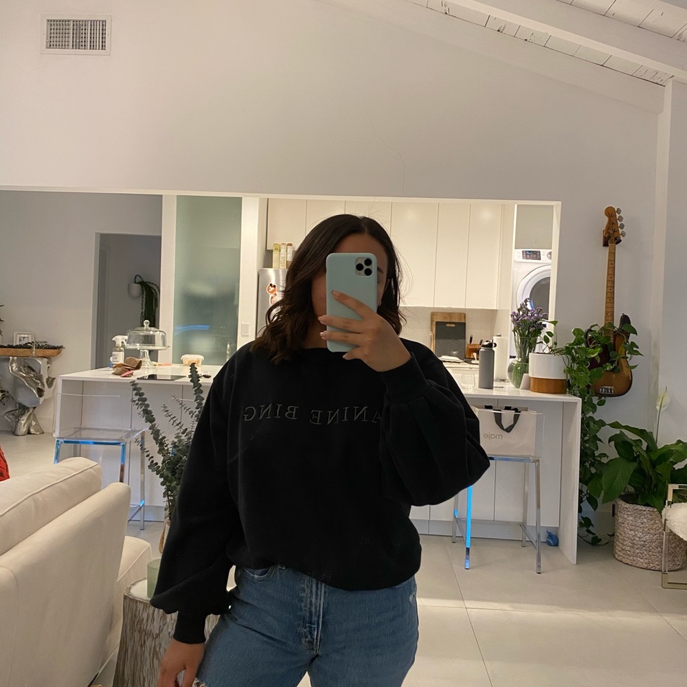 Anine Bing Black Crew Neck Sweater - Picture 7 of 7